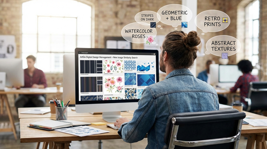 AI-powered tagging and analysis for textile and fashion design assets